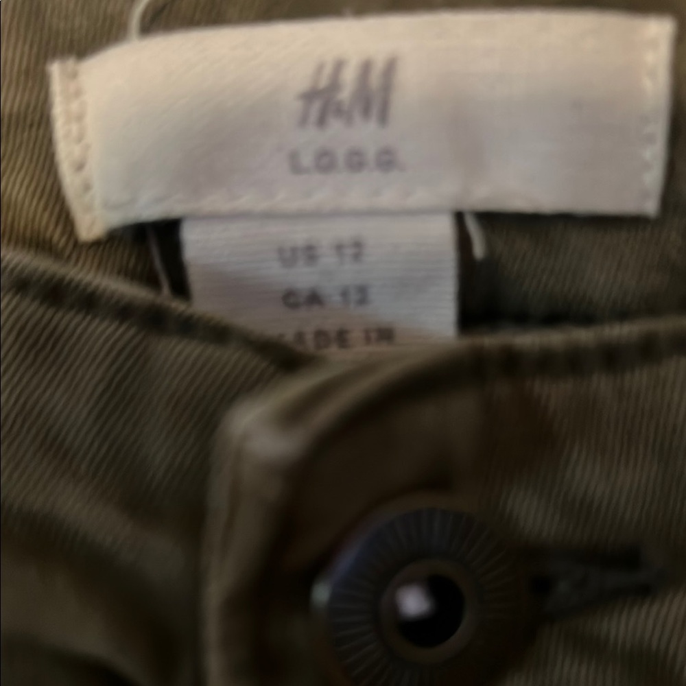 H&M Cargo pants Green Slim Fit - Picture 2 of 7